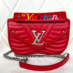 Louis Vuitton Red New Wave PM Crossbody Bag
